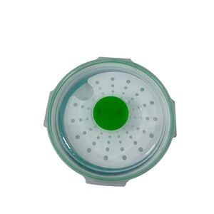 Weight‎ Watchers Collapsible Microwave Steamer 6.5in Green White Kitchen Tool
